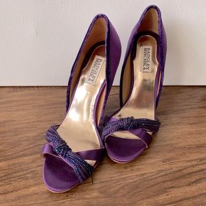 Badgley Mischka “River” Open Toe Pumps Heels